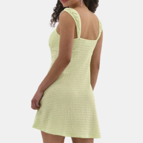 No Boundaries Textured Sleeveless Mini Dress Button Down Detail Size XXL NWT - Picture 2 of 11